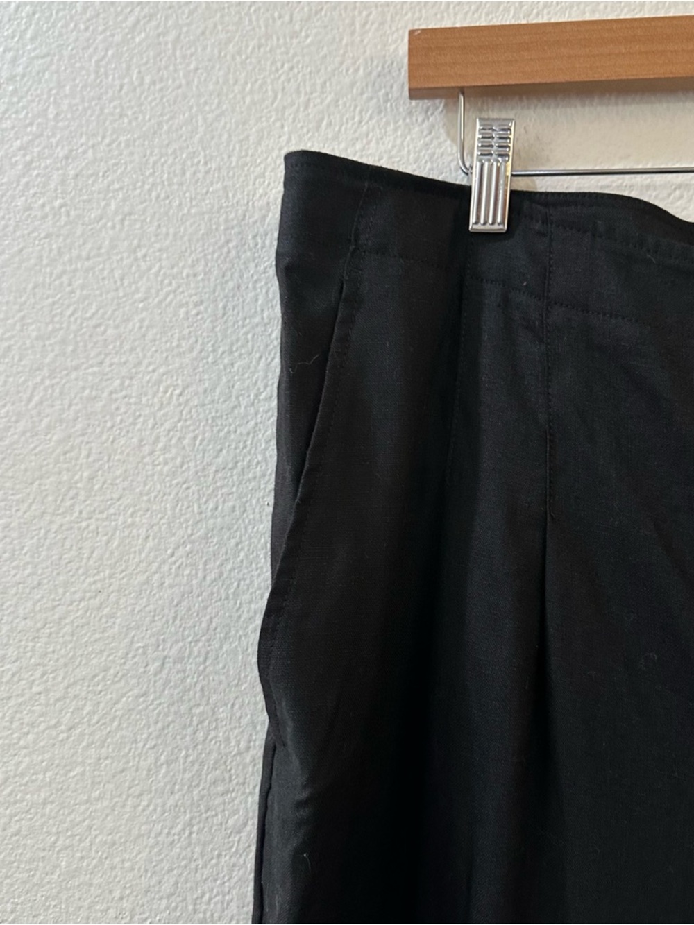 Banana Republic Women's High Rise Pleated Linen Pants Size 18 Black NWT - Picture 6 of 15
